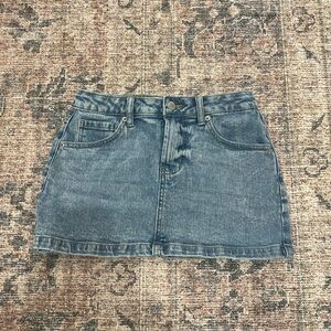 Mini jean skirt